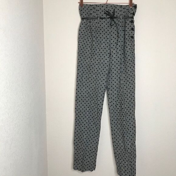 See by Chloe wool polka dot paperbag high waisted pants - Picture 1 of 10